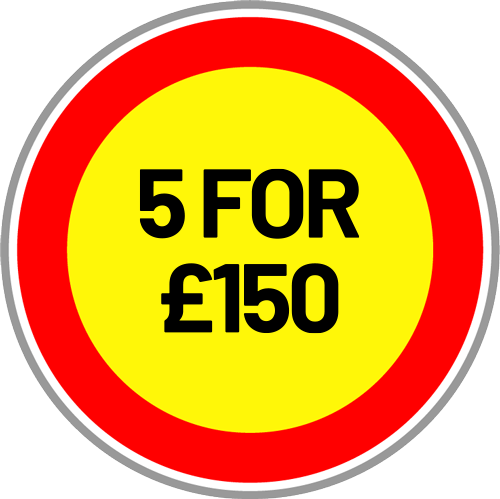 5 for £150 offer